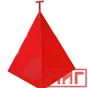 Фото 51 - Пожарная пирамида для пожарного гидранта 500x500x600 (Трехгранная).